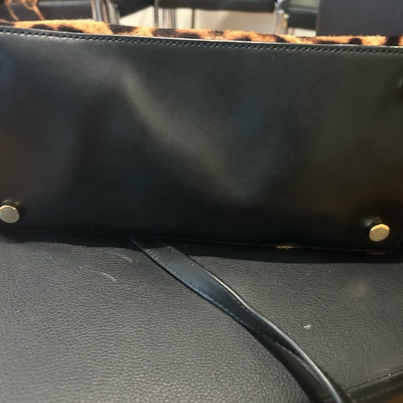 Michael Kors Tan and Black Animal Print Tote - Picture 9 of 12